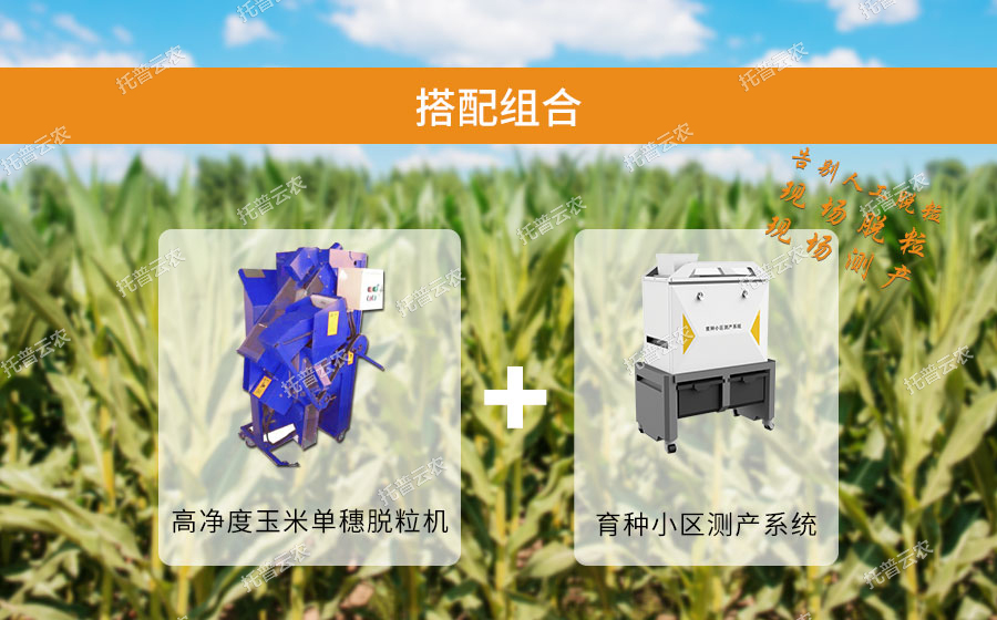 高凈度玉米單穗脫粒機搭配組合